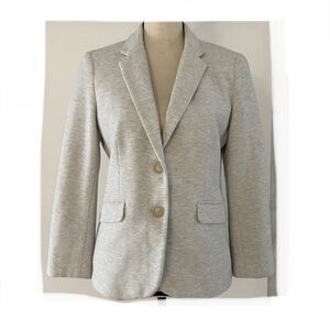 TALBOTS Aberdeen Blazer Jacket Beige/Gray Size 8 Petite